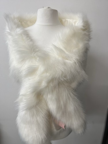 Ivory faux fur - faux, stole
