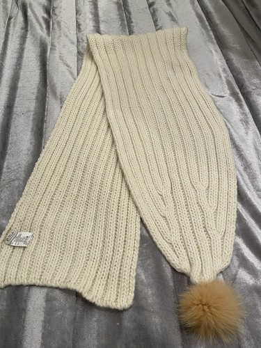 Furla cream wool scarf - furla, wrap