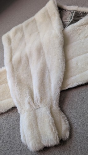 Faux fur shawl wrap - fur,