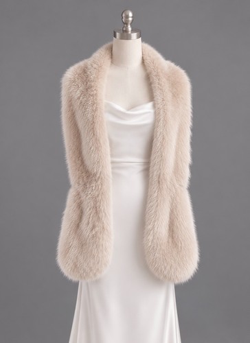 Faux fur stole wrap stunning - faux,