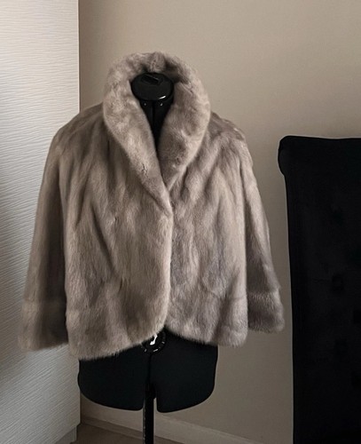 Genuine mink fur cape stole - genuine,