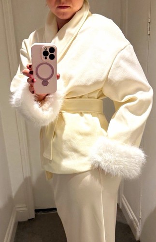 Women wrap jacket belted tie - wrap,