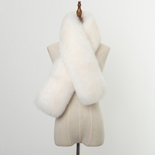 100 fox fur scarf cape - ,