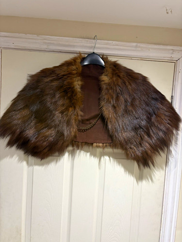 Womens brown fur stole - womens,