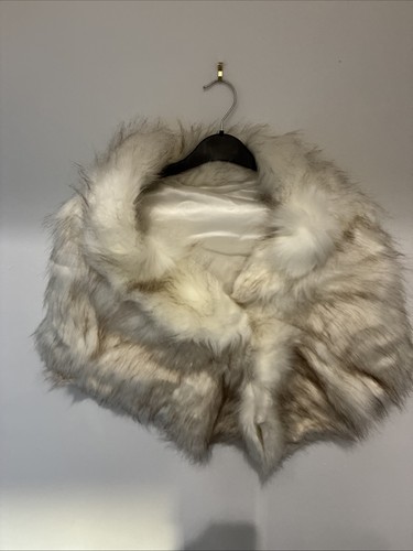 Faux fur cream - faux, flecks