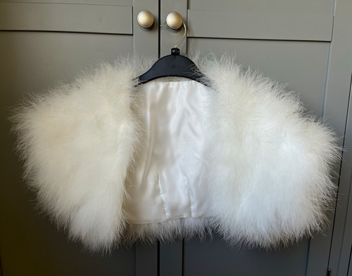 Ivory fluffy feather - fluffy, bridal