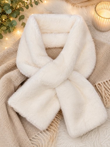 Cream faux fur - faux,