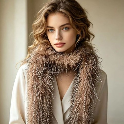 Womens long faux - long, fur