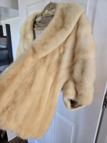 Mink stole cape shawl with - mink,