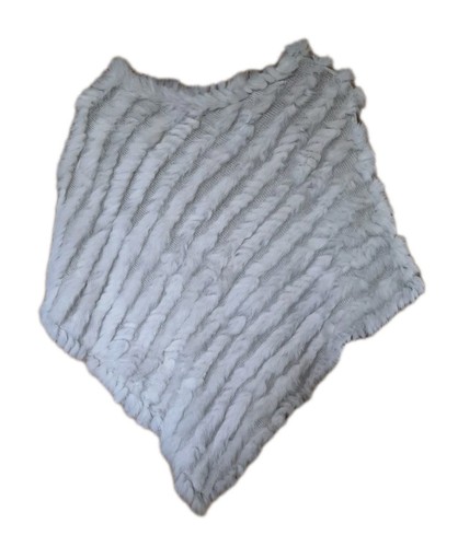 Genuine rabbit fur poncho - genuine,