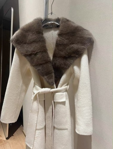 Elegant wool camel blend coat - wool,