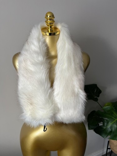 New cream faux fur stole - faux,