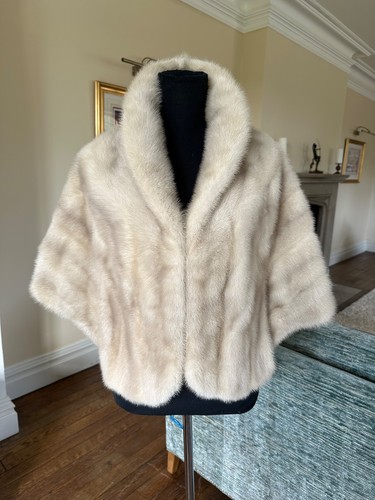 Mink stole cape shawl - stole,